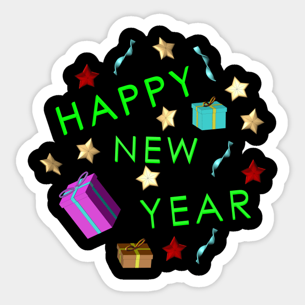 Happy new year Sticker by Asocool